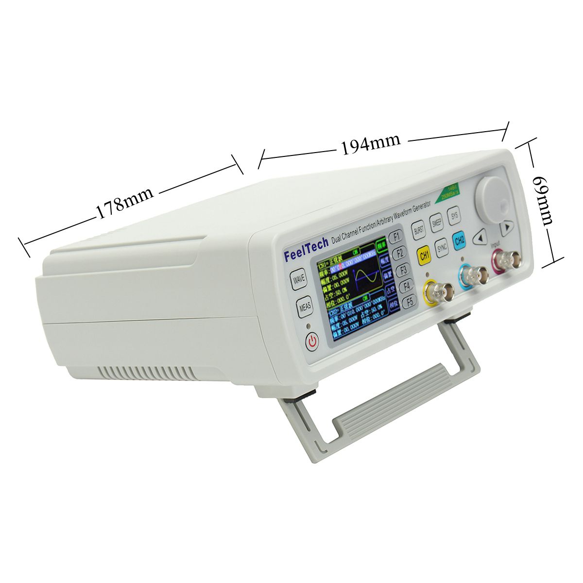 FY6600 Digital 12-60MHz Dual Channel DDS Function Arbitrary Waveform Signal Generator Frequency Meter 23