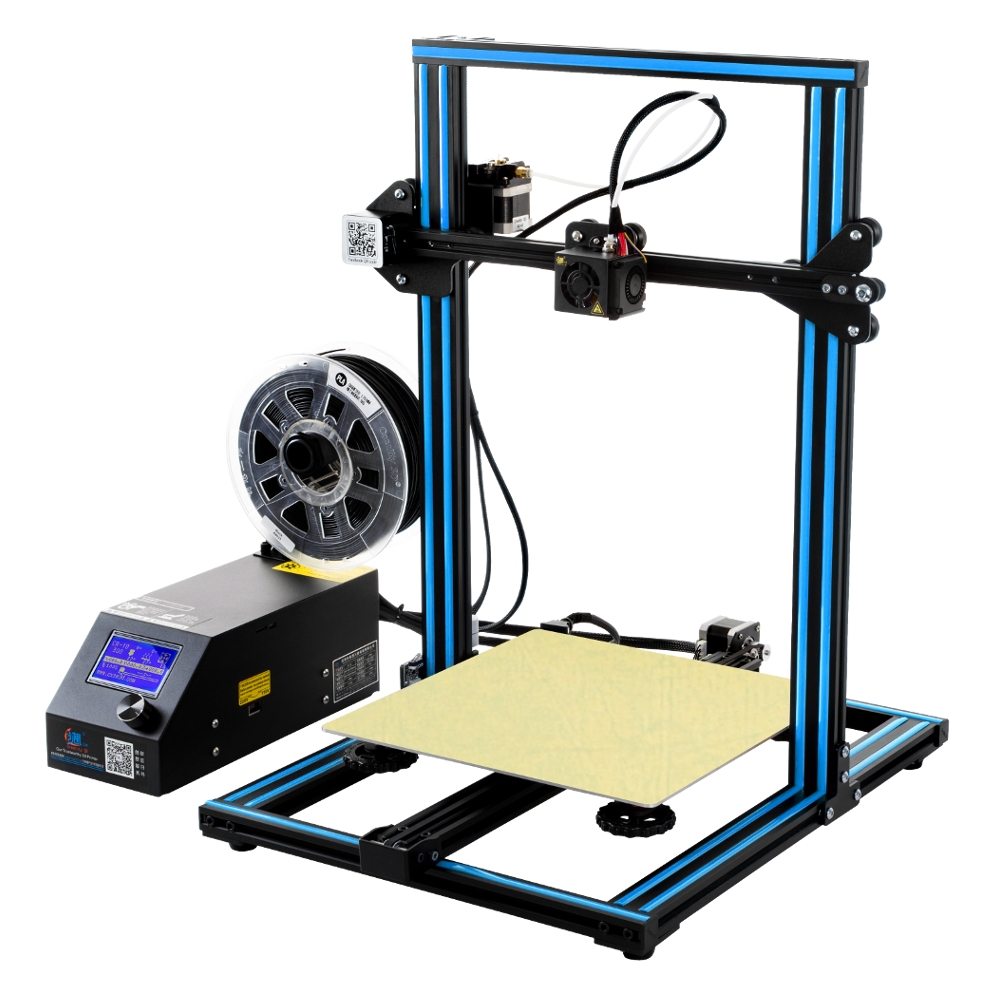 Creality 3D® CR-10 Blue DIY 3D Printer Kit 300*300*400mm Printing Size 1.75mm 0.4mm Nozzle 9