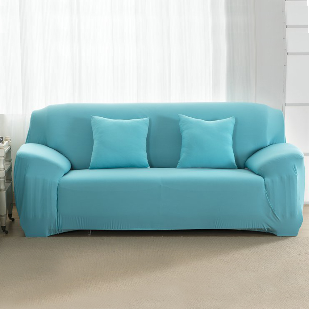 

Honana High Elastic Washable Anti Mite Pure Color Fabric Sofa Protector Sofa Cover Home Slipcover