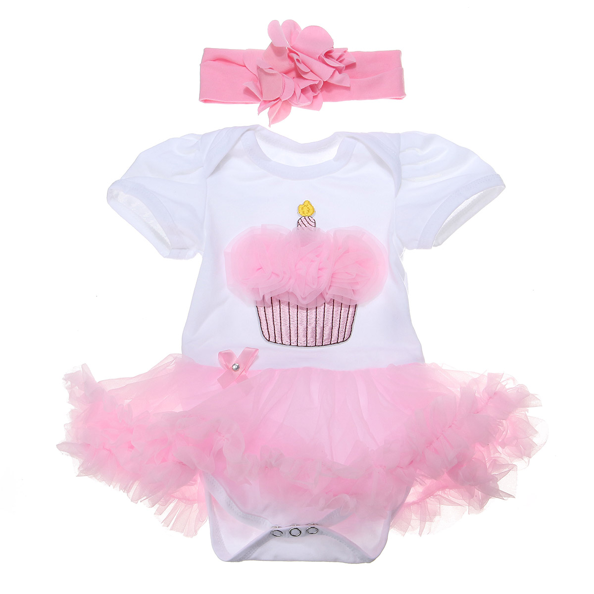 Pink Lace Dress Girl Baby Cute Clothes Set For 22inch Baby Reborn Doll ...
