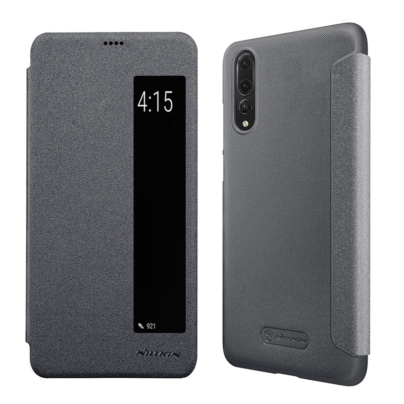 

NILLKIN Message Window Smart Sleep PU Leather Full Body Cover Protective Case for Huawei P20 Pro