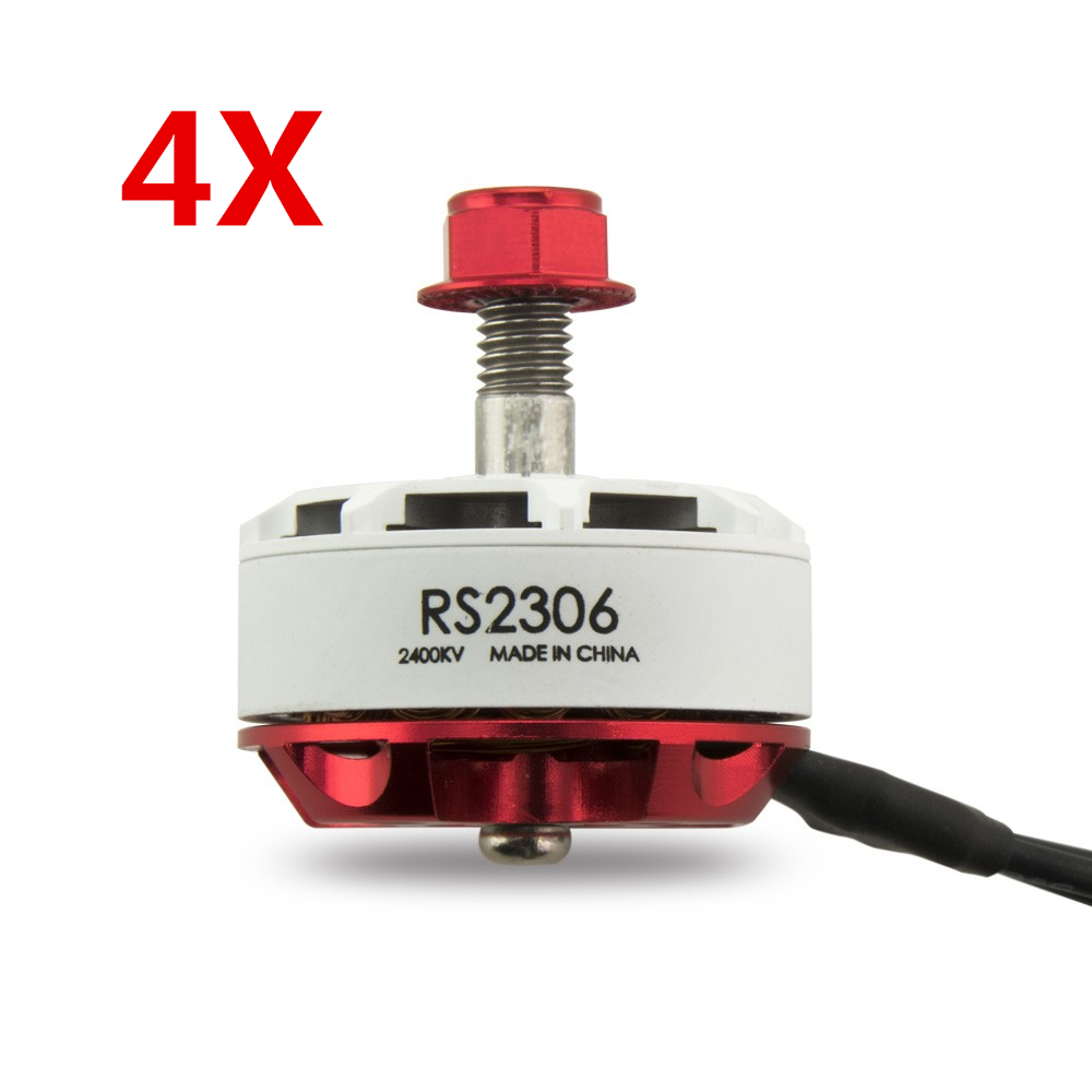 

4X Emax RS2306 White Edition 2400KV 3-4S Racing Brushless Motor For RC Drone FPV Racing Multi Rotor