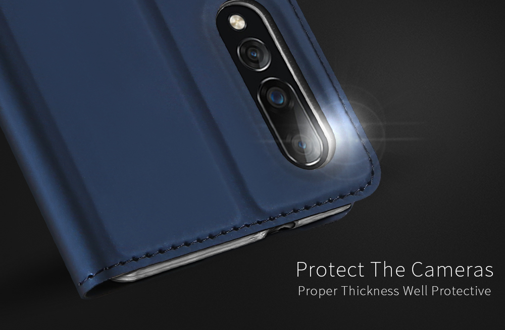 DUX DUCIS Flip Shockproof PU Leather Card Slot Full Body Cover Protective Case for Xiaomi Mi9 / Xiaomi Mi 9 Transparent Edition 