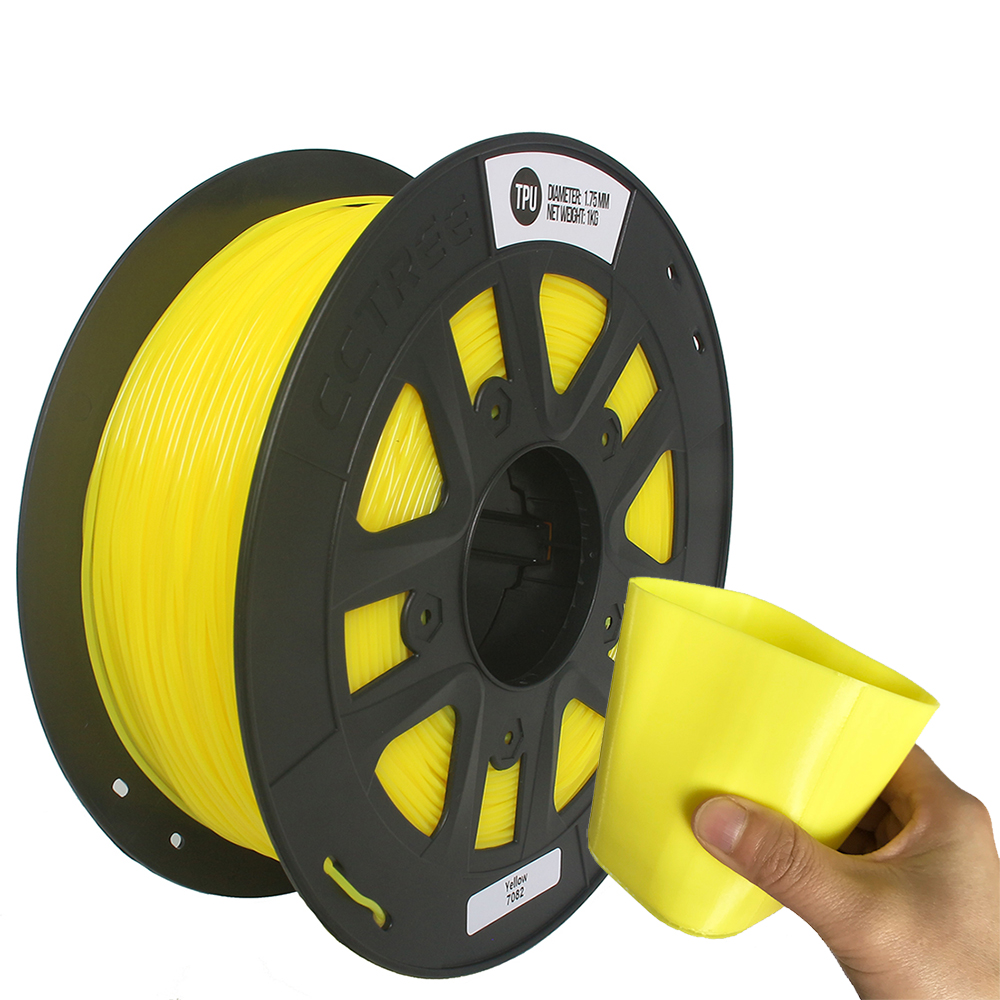 CCTREE® Black/White/Red/Transparent/Yellow 1.75mm 1Kg/Roll TPU Filament for 3D Printer Reprap 4