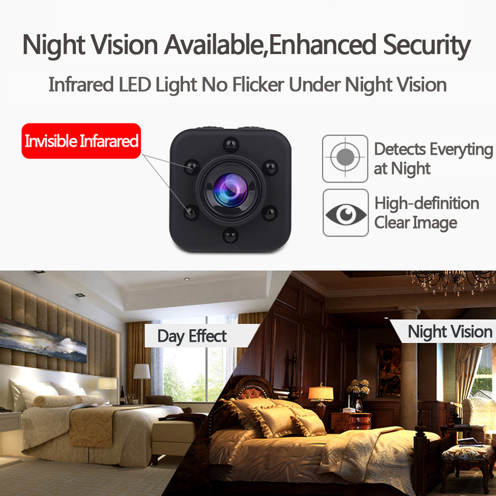 2018 SQ18 HD 1080P Mini Camera Night Vision Mini Camcorder Sport Outdoor Portable 12