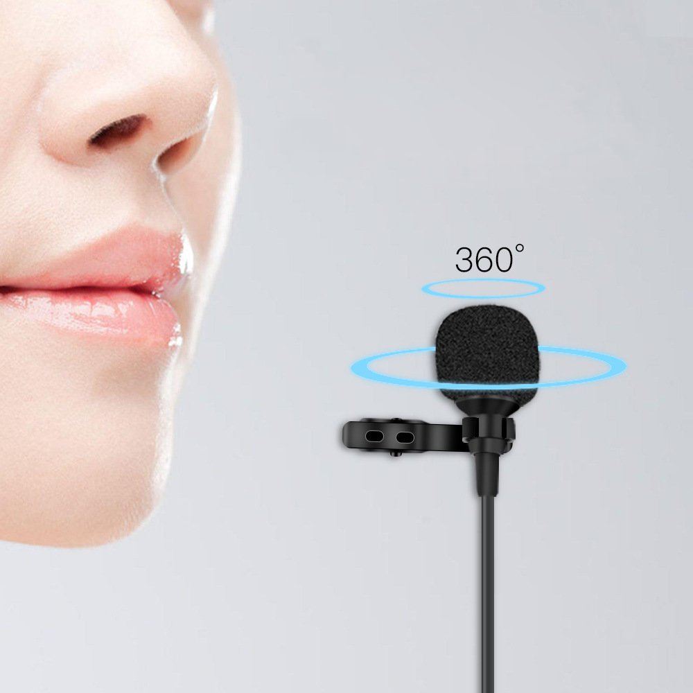 Double Head Live Interview Microphone With 3.5mm Plug 1.5m Cable For DJI OSMO Pocket Gimbal Android iOS Smartphone - Photo: 8