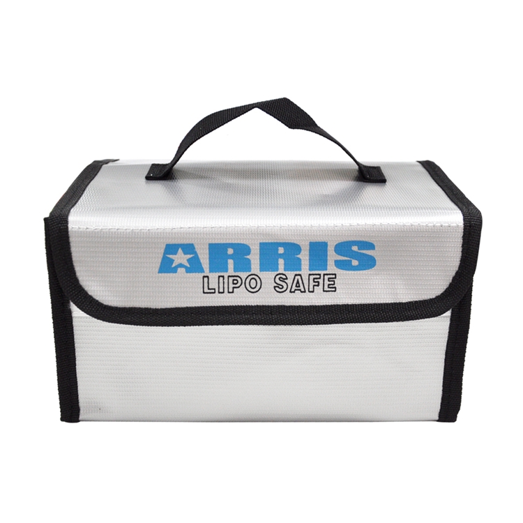 2Pcs ARRIS Fire Retardant LiPo Battery Portable Safety Bag 215*155*115mm - Photo: 3