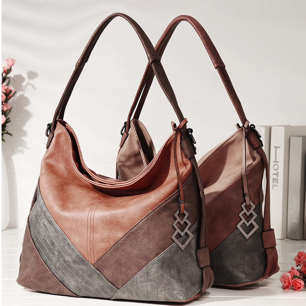 

Brenice Women Multi-carry Casual Patchwork Tote Bag Handbag