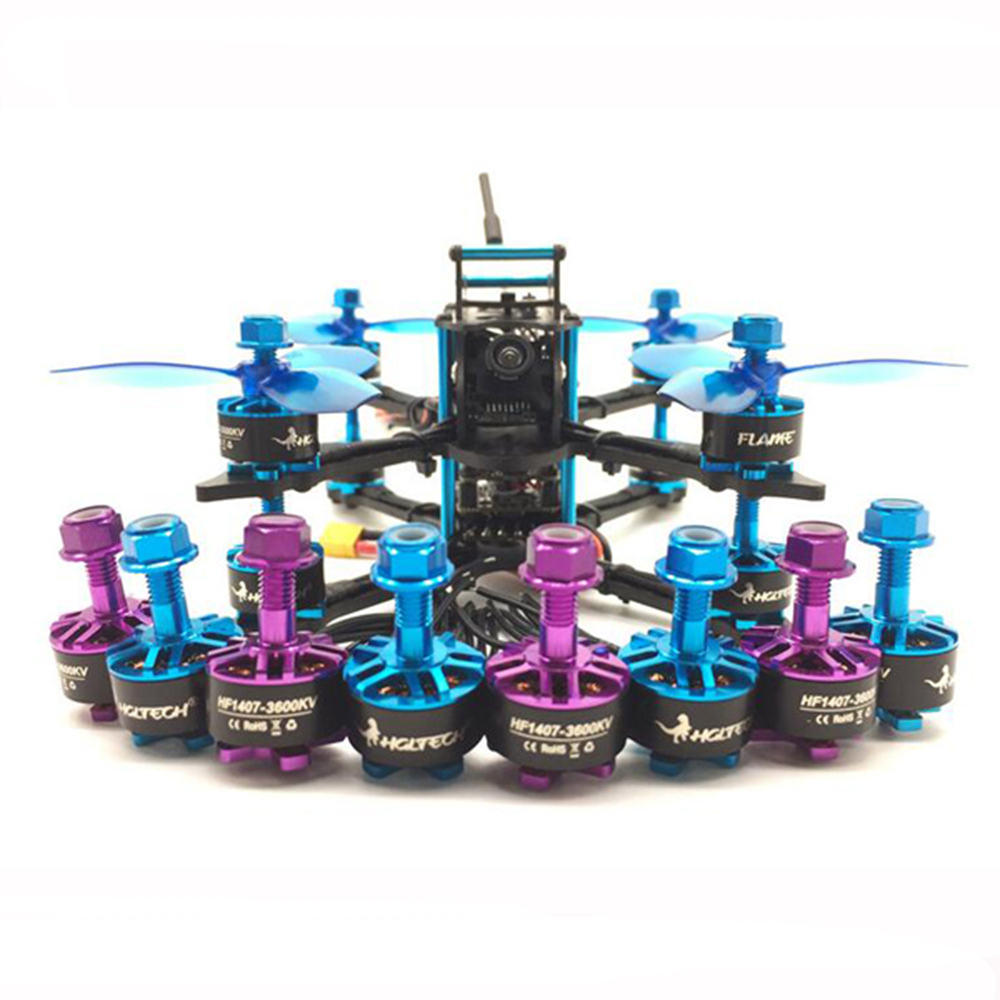 4PCS HGLRC Flame 1407 3600KV 3-4S Brushless Motor for 3 Inch RC Drone FPV Racing - Photo: 3