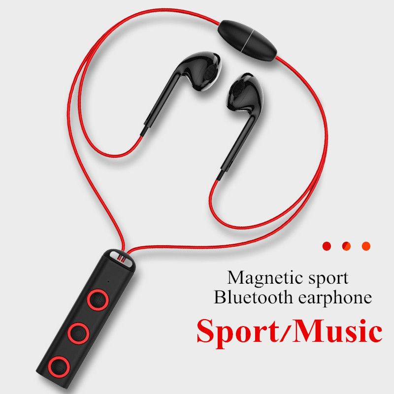 BT313 Hifi Wireless Bluetooth Earphone Magnetic Waterproof Sports Stereo Heavy Bass Headphone 6