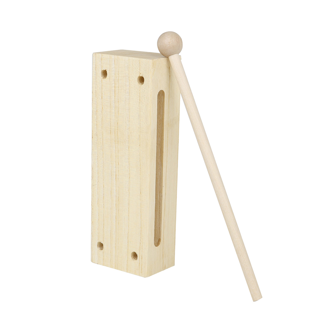Flanger Toddler Musical Instruments Wooden High-quality Percussion Instrument with Children Mallet Square Two-tone Castanets