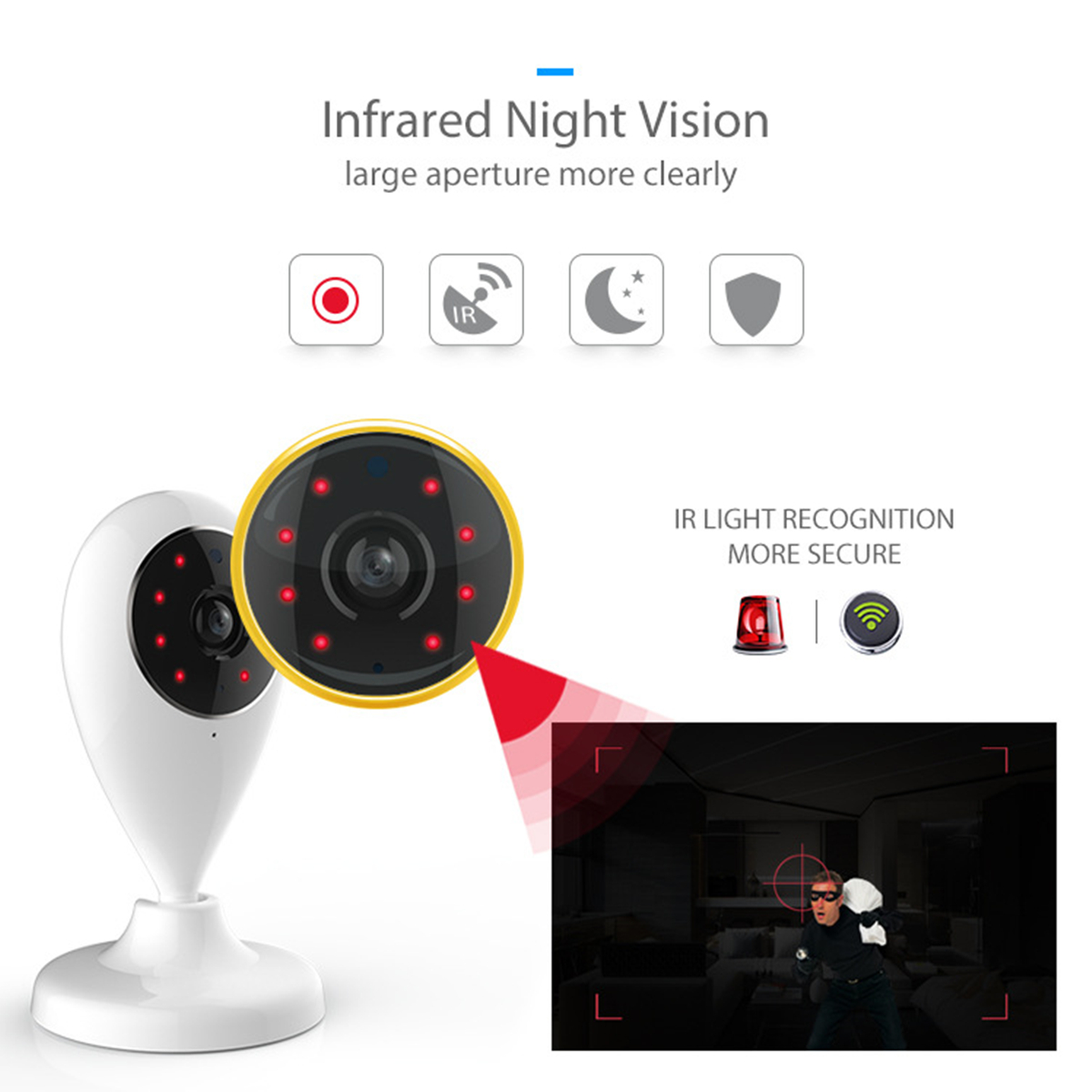 WIFI Security IP Camera HD 720P Wireless Smart Night Vision Home Baby Monitor 10