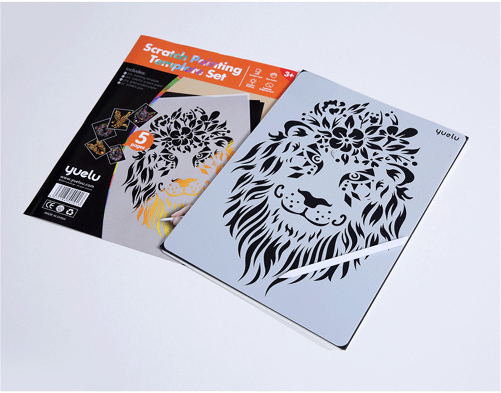Painting Kids Toys Stenciled Template DIY Scrapbooking Coloring Animal Child Educational Toys