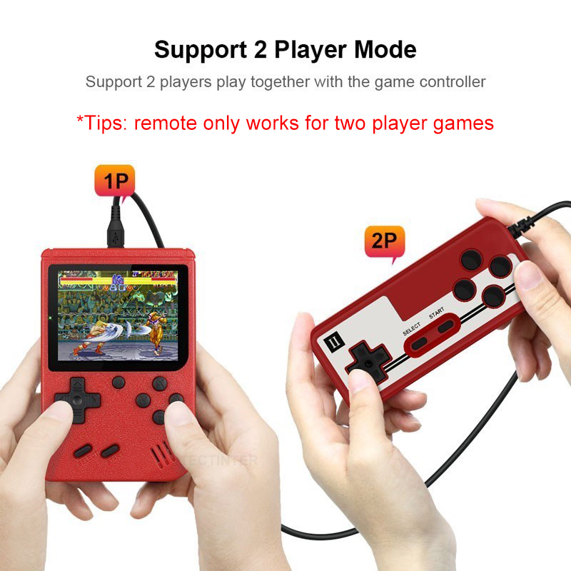 500 Games Retro Handheld Game Console 8-Bit 3.0 Inch Color LCD Kids Portable Mini Video Game Player