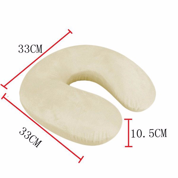 Car U Shape Pillow Memory Foam Nursing Cushion for Caring Cervical Neck 33×33×10.5cm