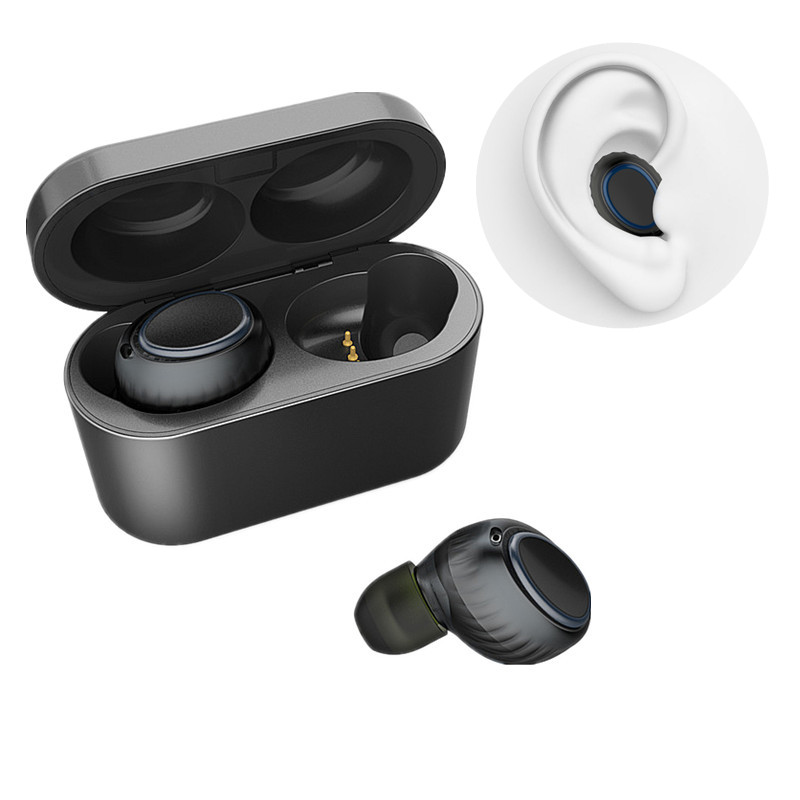 

[Truly Wireless] Dual Bluetooth Earphone Mini Bass IPX4 Waterproof Noise Reduction With Charging Box