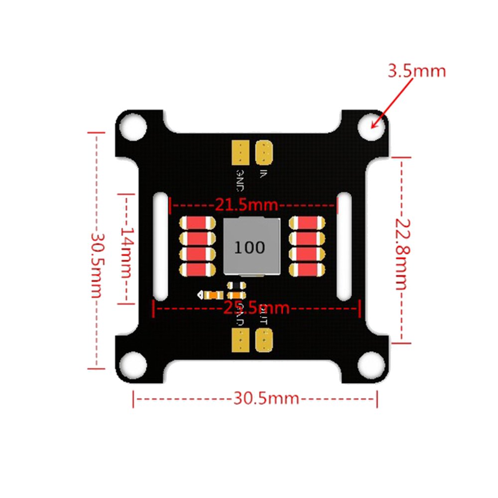 iFlight 5-30V 3A LC Power Filter Board Module 30.5x30.5mm For FPV Racing Drone - Photo: 4