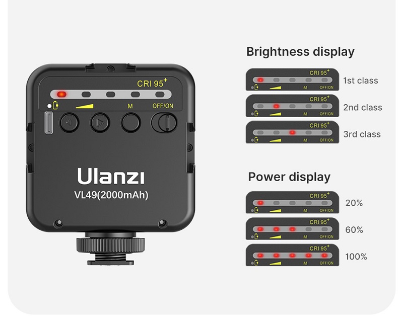 Ulanzi Smartphone Filmaking Kit Video Vlog Kit with Tripod Micrpphone VL49 Video Light Lamp Flexible Tripod with Arm Selfie Stick