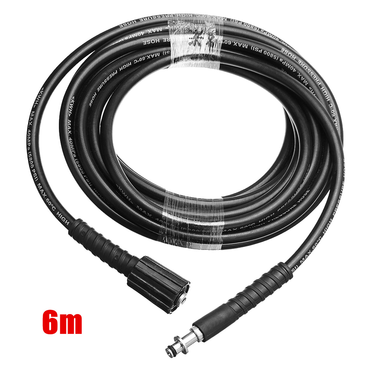 Dandelionsky 10M High Pressure Replacement Hose Cleaning Kit High Pressure Washers Water Cleaning Hose Click Type Plug Quick Connect System Pressure Washer for Karcher K2 K3 K4 K5 