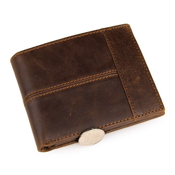 Men Bag, Business Genuine Leather, Retro Card Holder, Money Bag Wallet