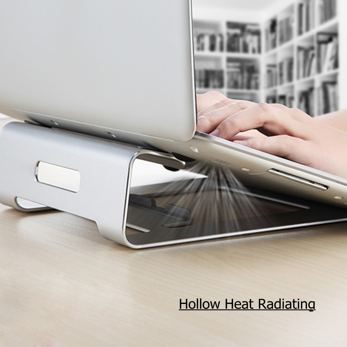 Universal Aluminum Alloy Heat Dissipation Laptop Stand Tablet Holder for Macbook iPad & iPhone 