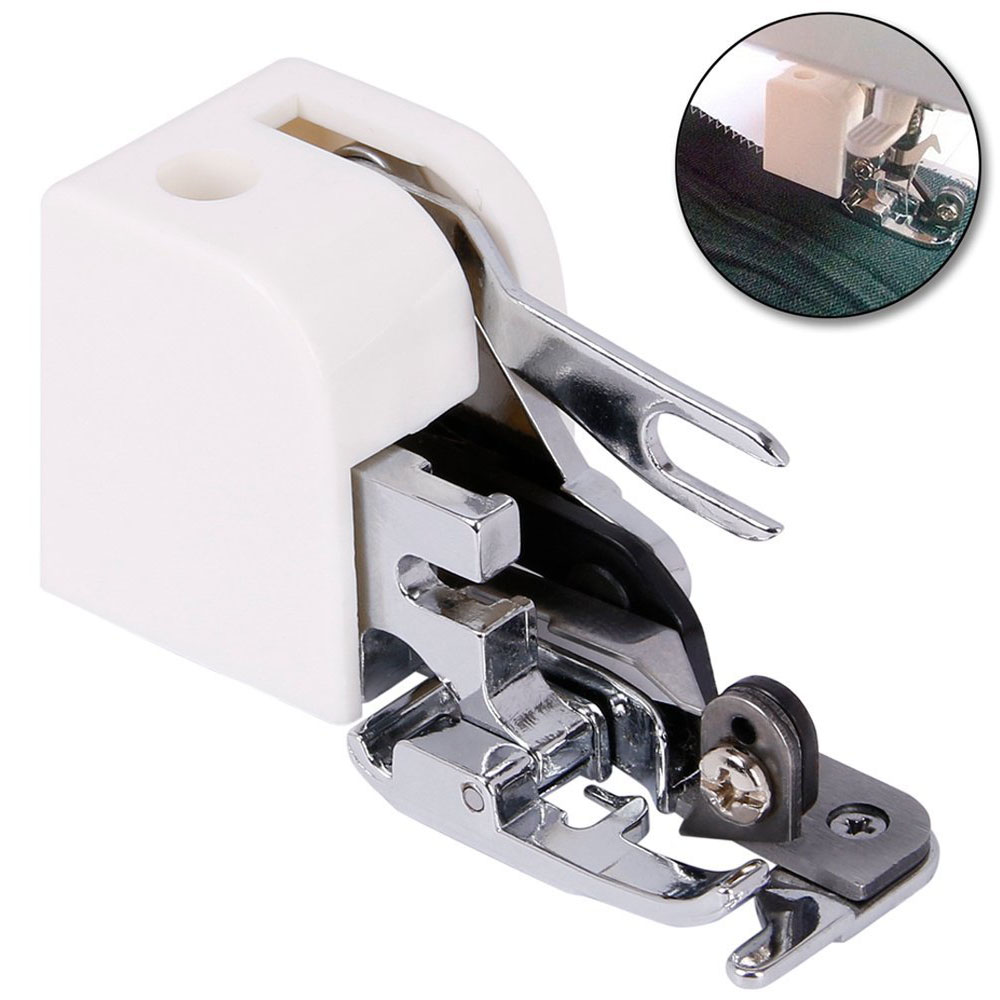 

Household Presser Foot Press Feet Side Cutter White Sewing Machine Parts Side Cutter Overlock Attachment