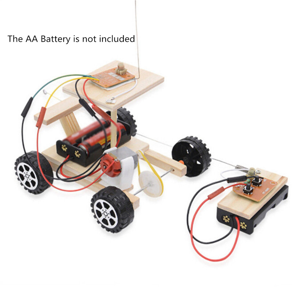 New 1 Set Diy Wireless Rc Car Remote Control Model Kit Funny