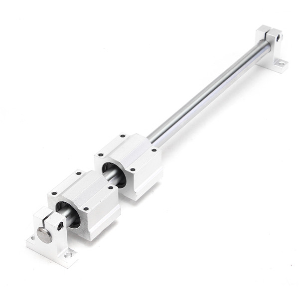 Machifit 16mm x 1000mm Linear Rail Shaft With Bearing Block and Guide Support For CNC Parts