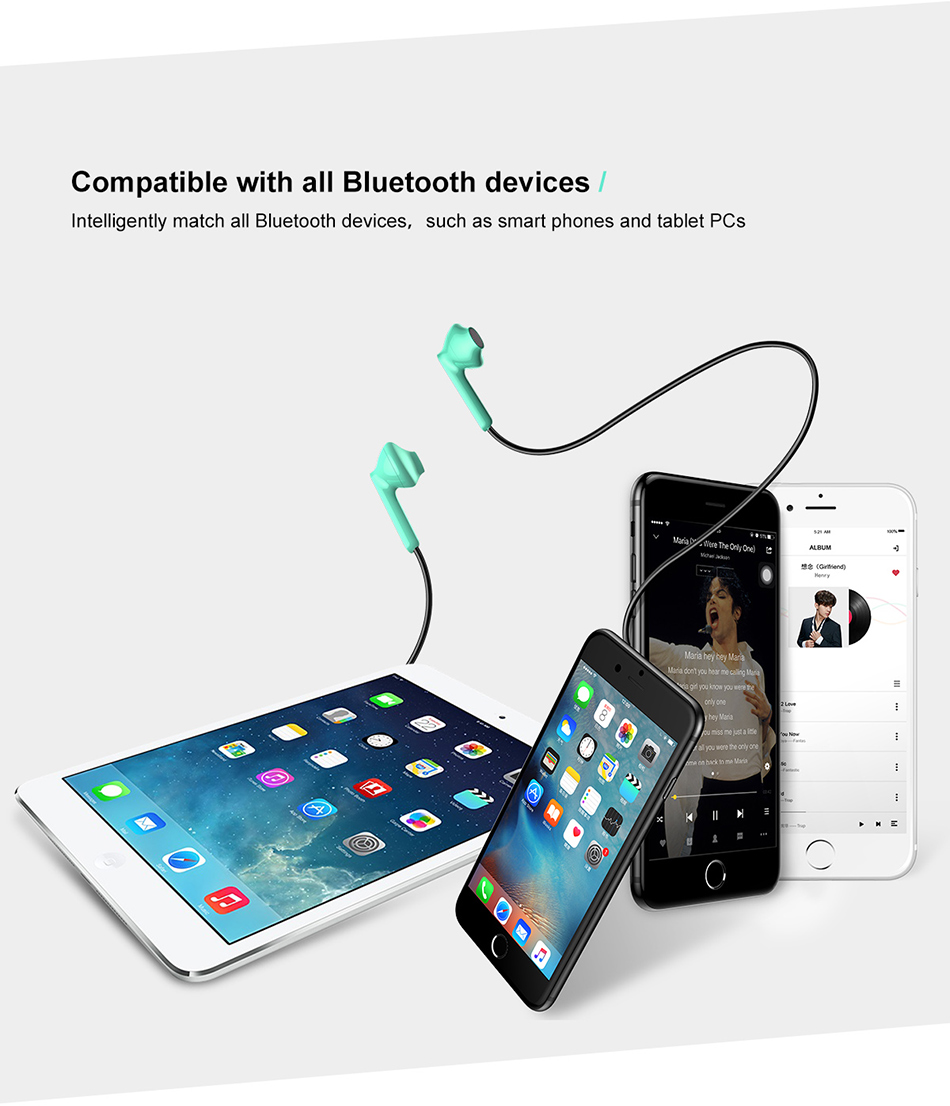 Baseus Encok S16 Wireless Bluetooth Earphone Neckband Bass Sports In-ear Headphone for iPhone Xiaomi