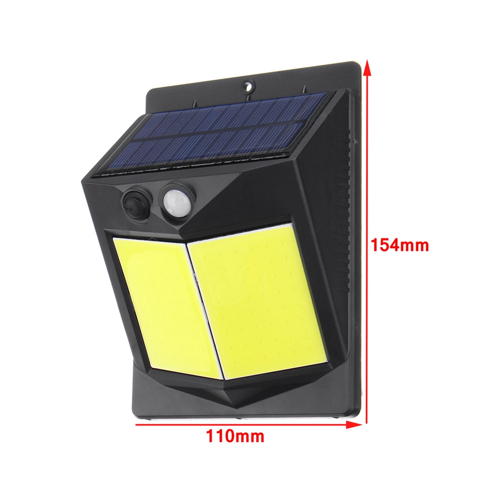 96 COB Solar Power Light PIR Motion Sensor Security Outdoor Garden Wall Lamp