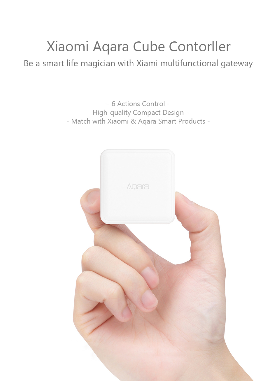 Original Xiaomi Aqara Magic Cube Remote Controller Sensor Six Actions Work with Gateway for Xiaomi Smart Home Kits 9