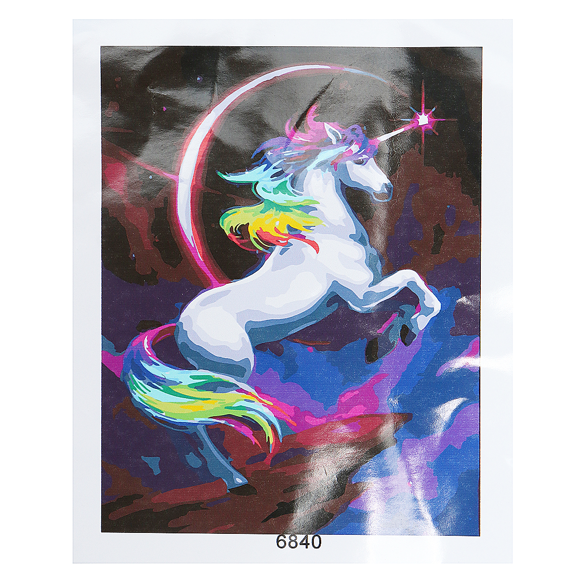 Rainbow Unicorn Paint By Number Kit DIY Digital Oil Paintings Canvas Home Decor