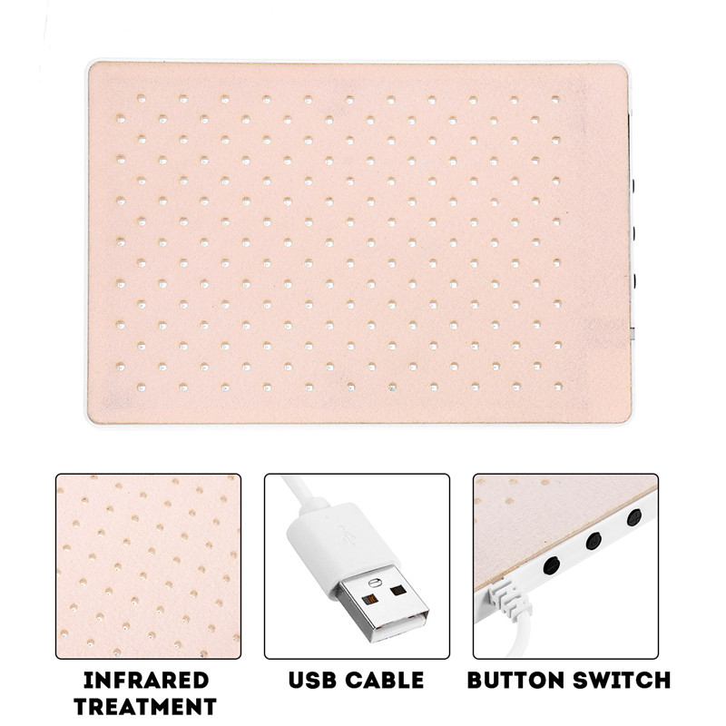 Infrared LED Therapy Pad Dual Light Deep Penetration Board For Pain Aids Healing 63
