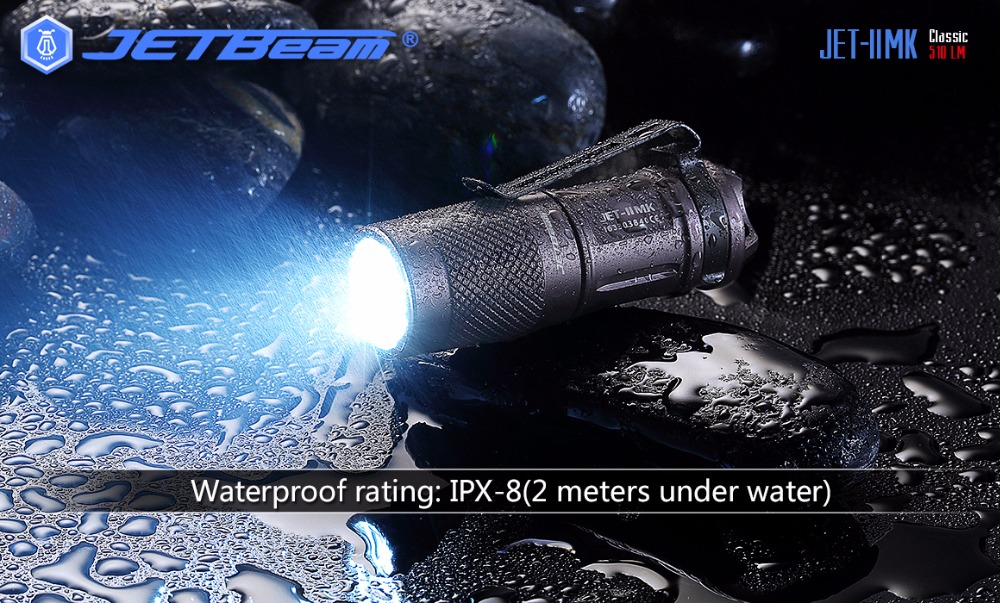 JETBeam II MK JET-II MK XP-L HI 510 Lumens EDC LED Flashlight Waterproof Mini Torch EDC Surival Tools
