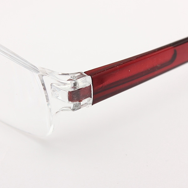 Light Weight Red Rimless Resin Magnifying Reading Glasses Fatigue Relieve Strength 1.0 1.5 2.0 2.5 3.0