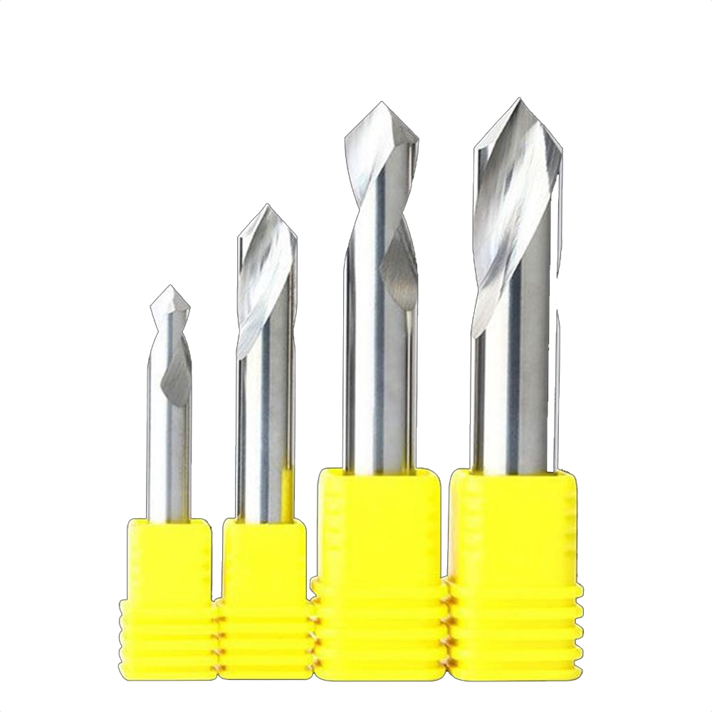 2 Edge 90 Degree Centering Drill Aluminum Fixed Point Drill Carbide Knife Gong Knife Cnc Tool Without Coating
