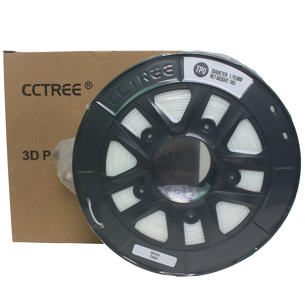 CCTREE® Black/White/Red/Transparent/Yellow 1.75mm 1Kg/Roll TPU Filament for 3D Printer Reprap 10