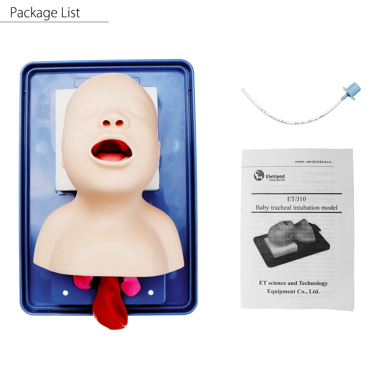 Intubation Manikin Study Teaching Model Baby Infant Airway Management Trainer Medical Model 58
