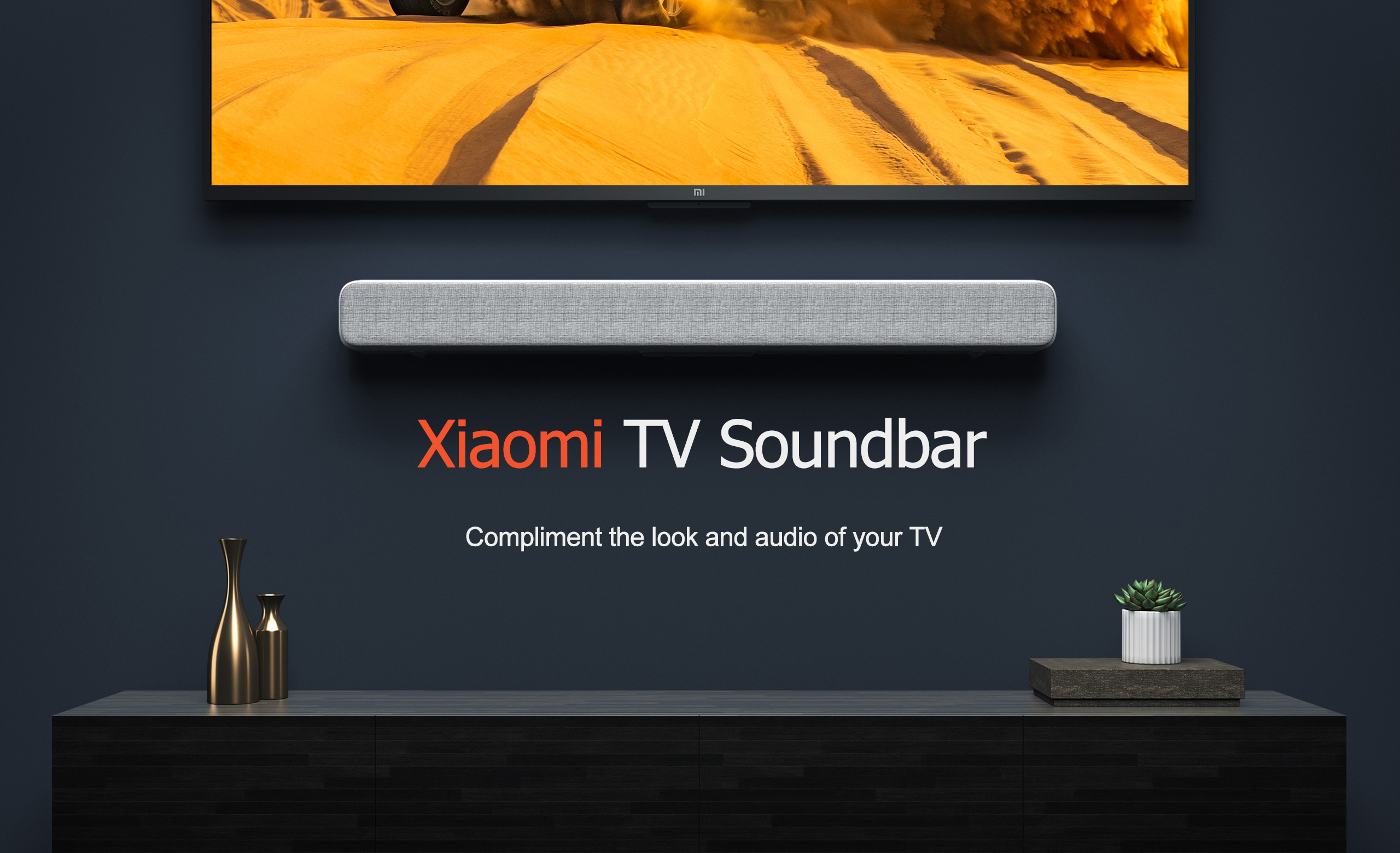 TV Soundbar 33-inch  with 8 speakers