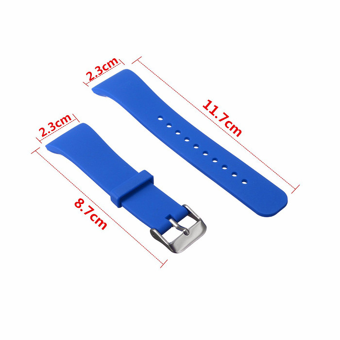  Approx 11.5-17.5cm Silicone Soft Replacement Smart Wrist Strap For Samsung Gear Fit 2