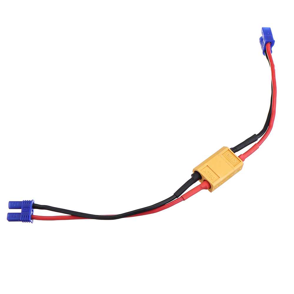 18AWG XT60 Plug to EC2 Male Female Plug Silicone Adapter Cable - Photo: 3