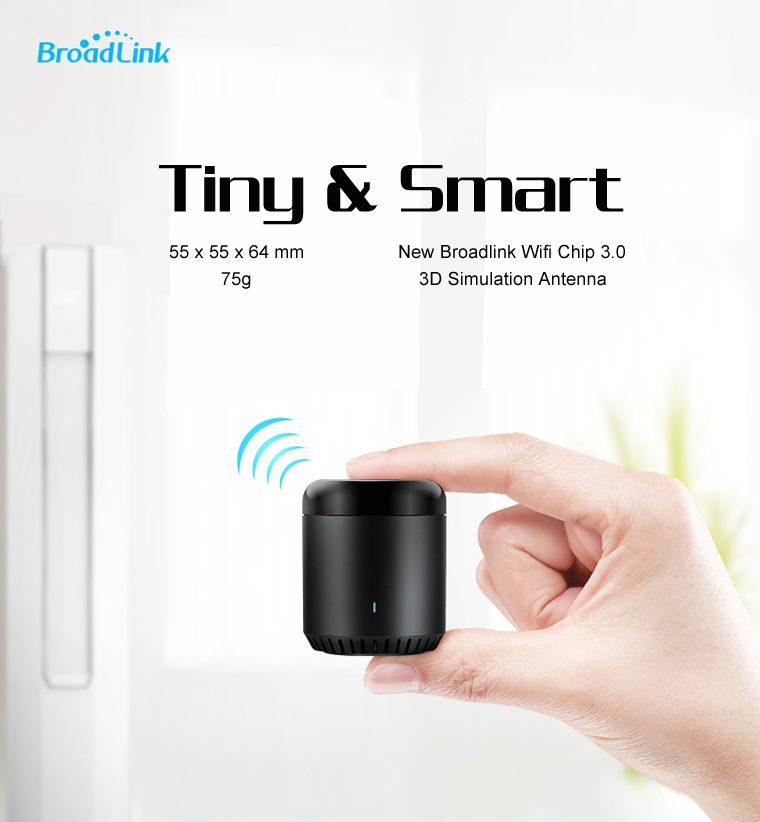 NEW Upgrade Version Broadlink RM Mini 3 Black Bean Smart Home Wifi Universal IR Smart Remote Controller