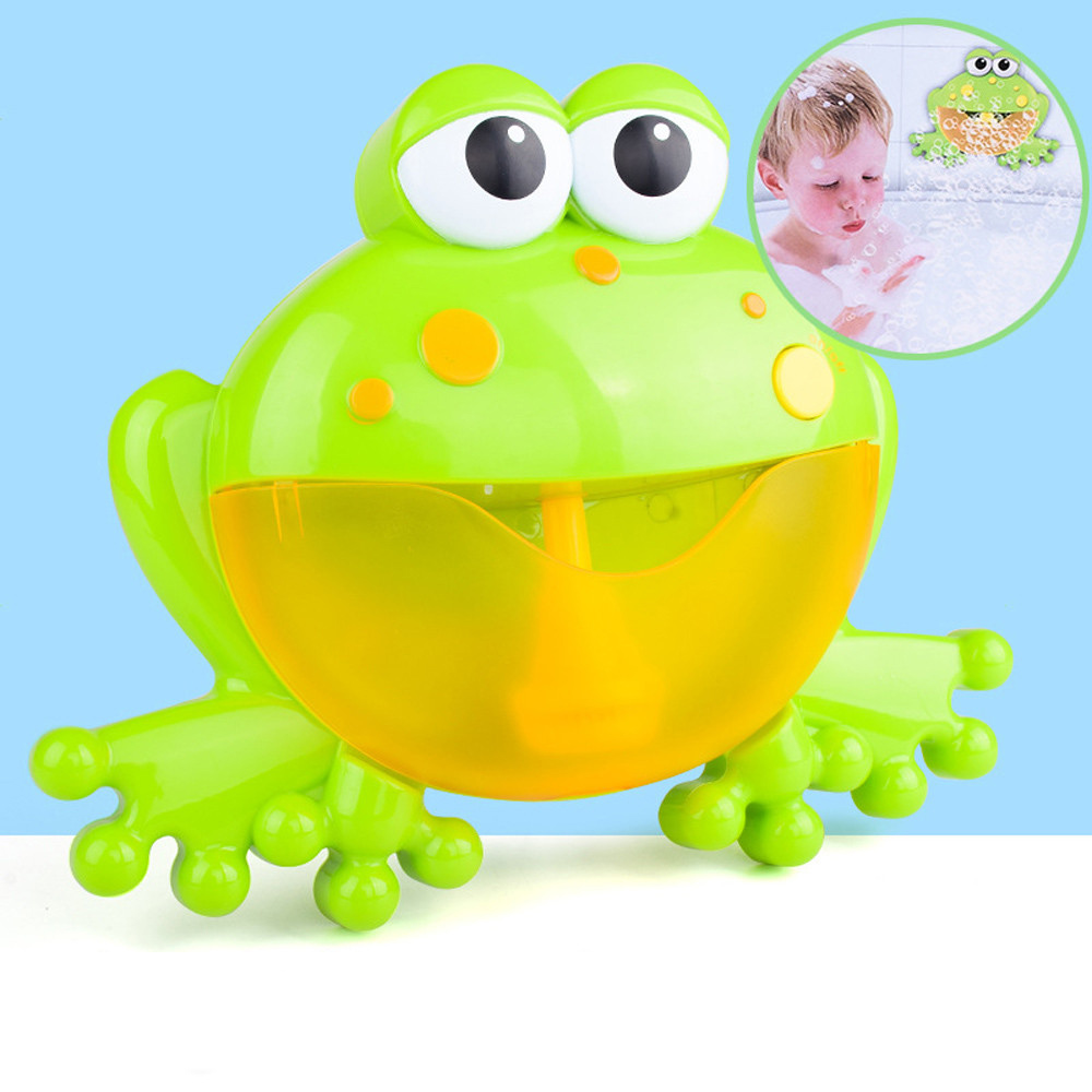 

Big Frogs Automatic Bubble Maker Blower Music Bubble Maker Baby Bath Toy Bubble Machine Bathtub Soap Machine Toys for Children