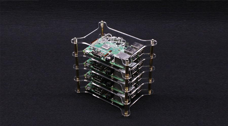 YAHBOOM® Raspberry Pi Cluster Experiment Case Overlay Multiple Layers for 4B/3B+/3B/2B/B+