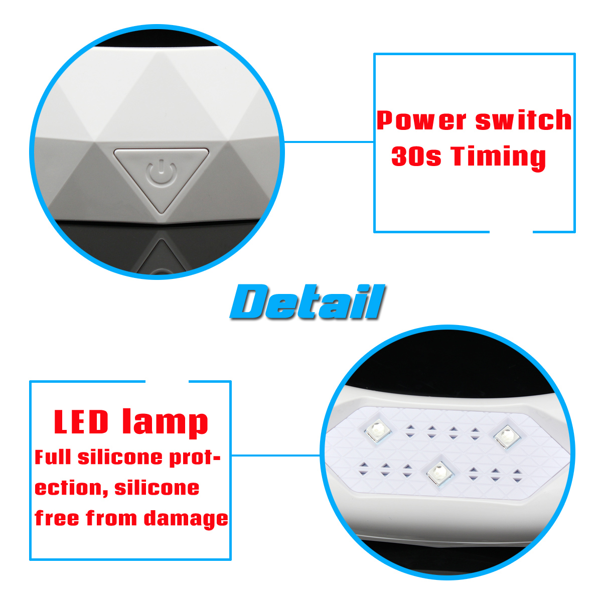 9W UV LED Nail Dryer Gel Polish Lamp