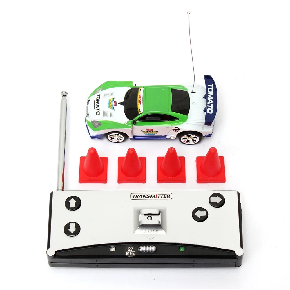 1/58 40MHZ 4CH Electric Mini RC Car w/ LED Light Radio Remote Control Racing Toys Model