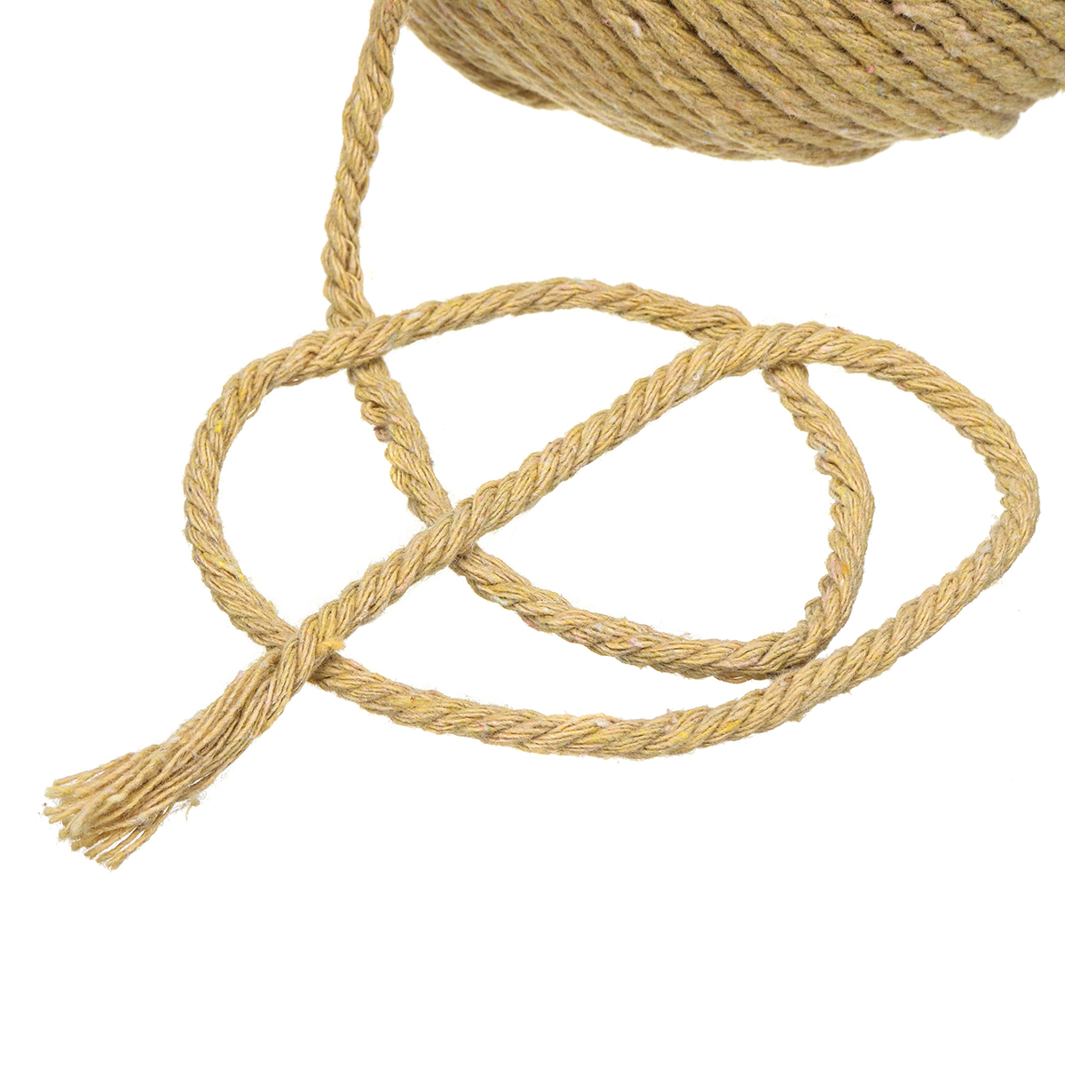 4 Colors 4mm 110m Natural Cotton Twisted Cord Rope Macrame Linen Jute DIY Braided Wire Hand Craft