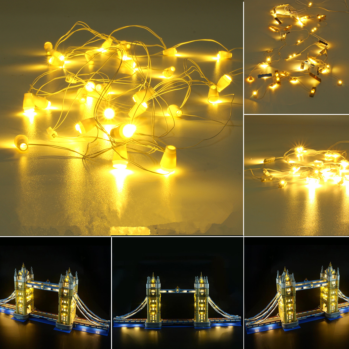 

Blocks Accessories LED Light Kit For LEGO 10214 Creator Expert Tower Bridge Decor Toys