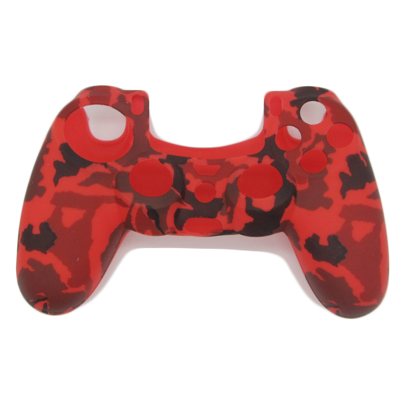 Camouflage Army Soft Silicone Gel Skin Protective Cover Case for PlayStation 4 PS4 Game Controller 56