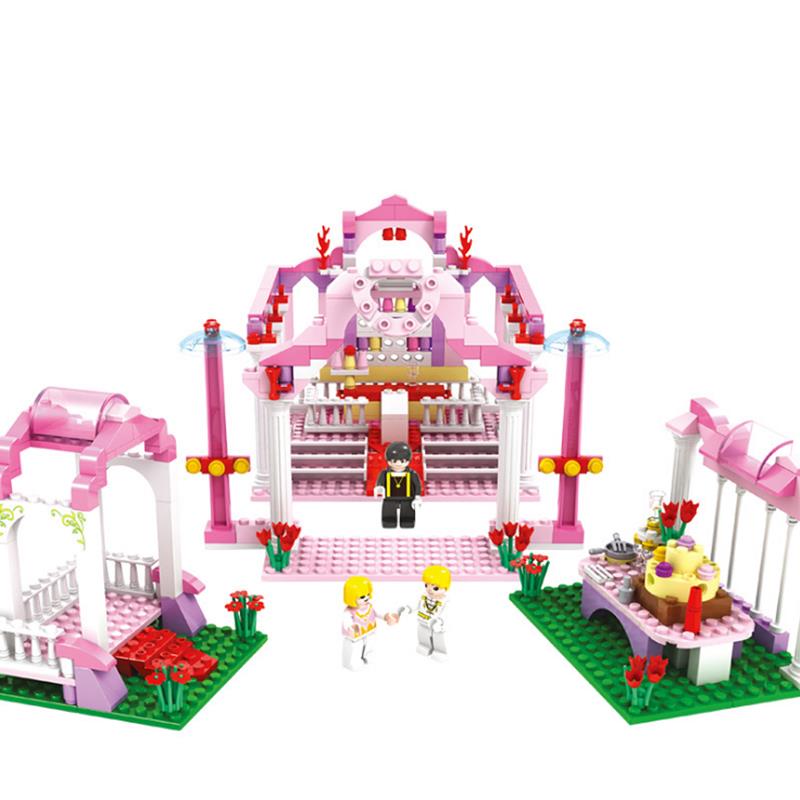 

COGO Girl Series 13265 Royal Свадебное 355 шт. Комплект строительных блоков Кирпичи Игрушки Лучший подарок для девочек